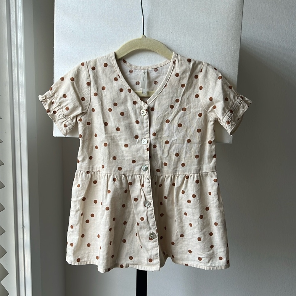 Rylee + Cru Polka Dot Dress